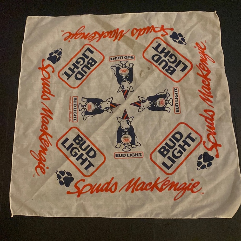 Vintage Spuds Mackenzie bandanna